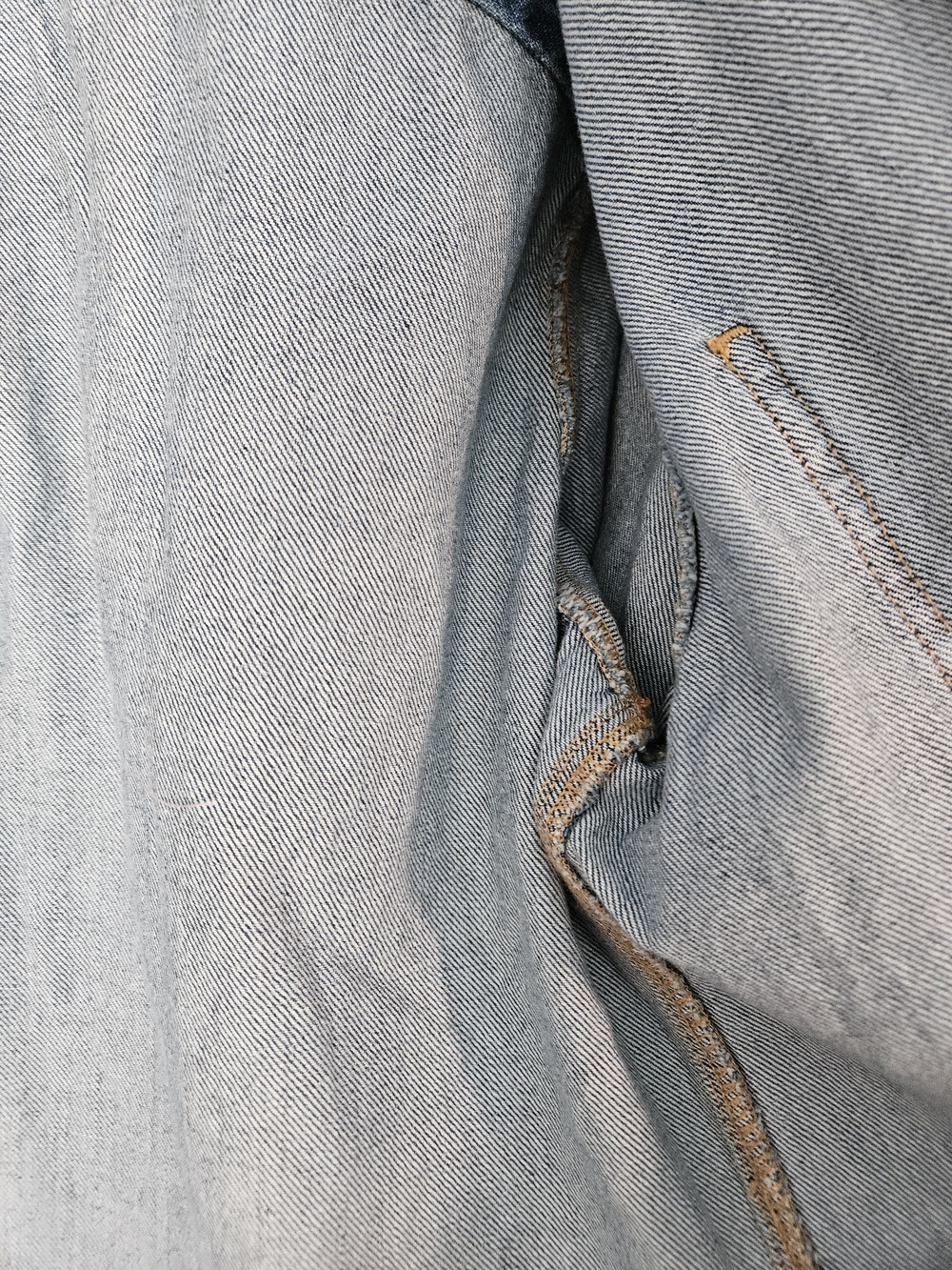 Relaxed Denim Shirt - Medium Wash - Picture 15 of 15